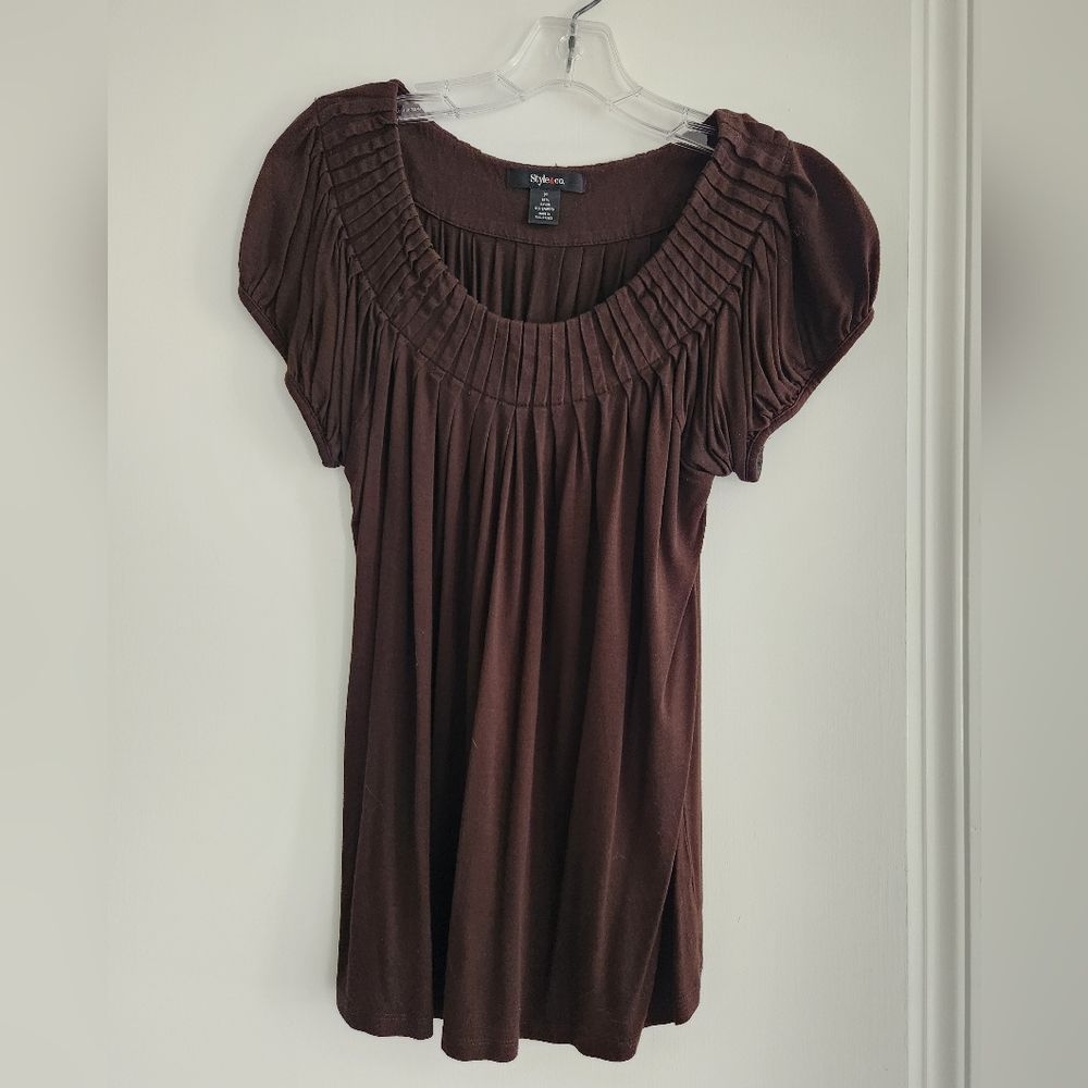 Style & Co Brown shirt. Size Medium